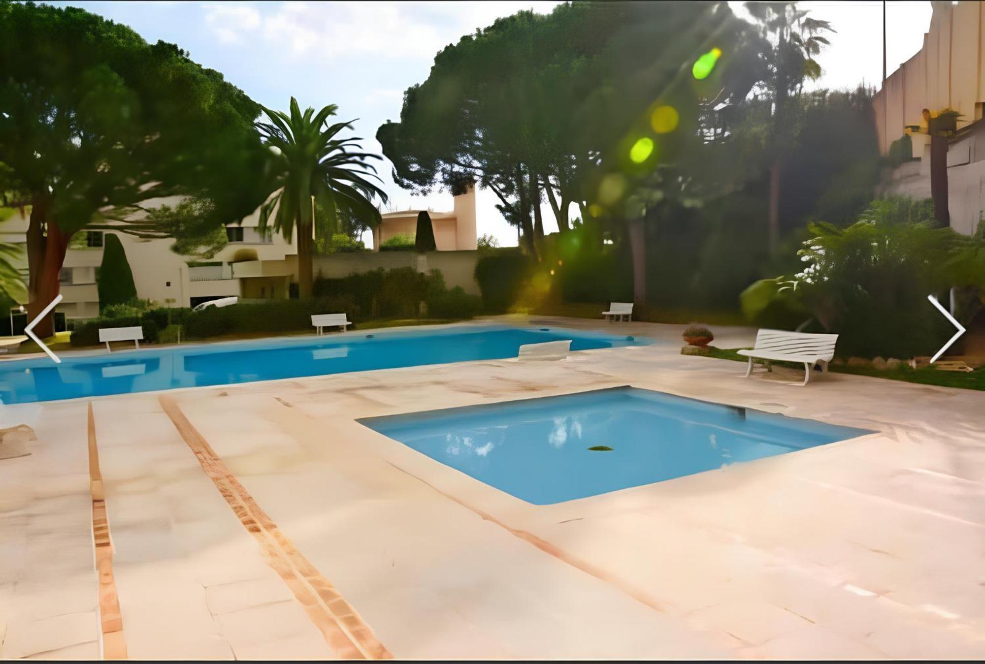 Golfe Juan Studio Dans Residence Avec Piscine Валлорис Экстерьер фото
